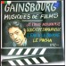 GAINSBOURG Musiques De Films (Philips – 9101 246) France 1979 compilation LP (Theme, Chanson, Ballad)